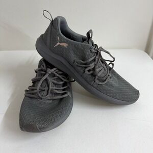 Women's Puma Athletic Shoes Gray lace up soft foam sneakers active running 11
